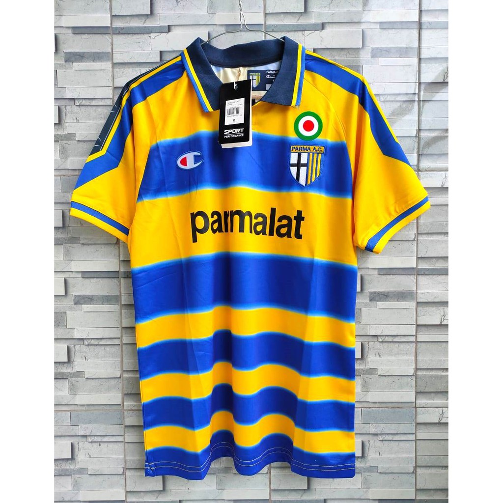 HQ RETRO JERSEY BOLA PARMA CALCIO HOME 2001-2002 GO HQ IMPORT