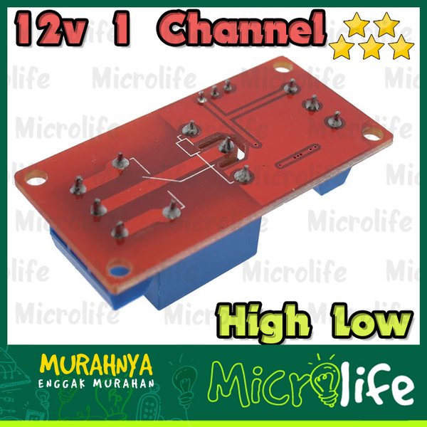 12V 1 Channel Relay High and Low Trigger Module