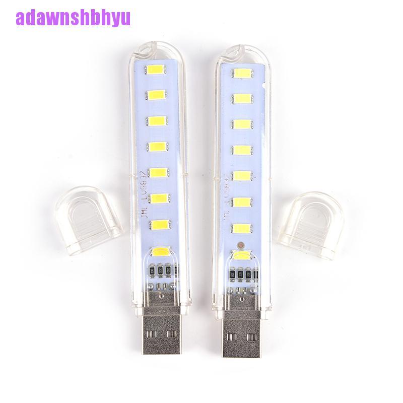 Lampu 8 LED Mini USB Portable Untuk Camping