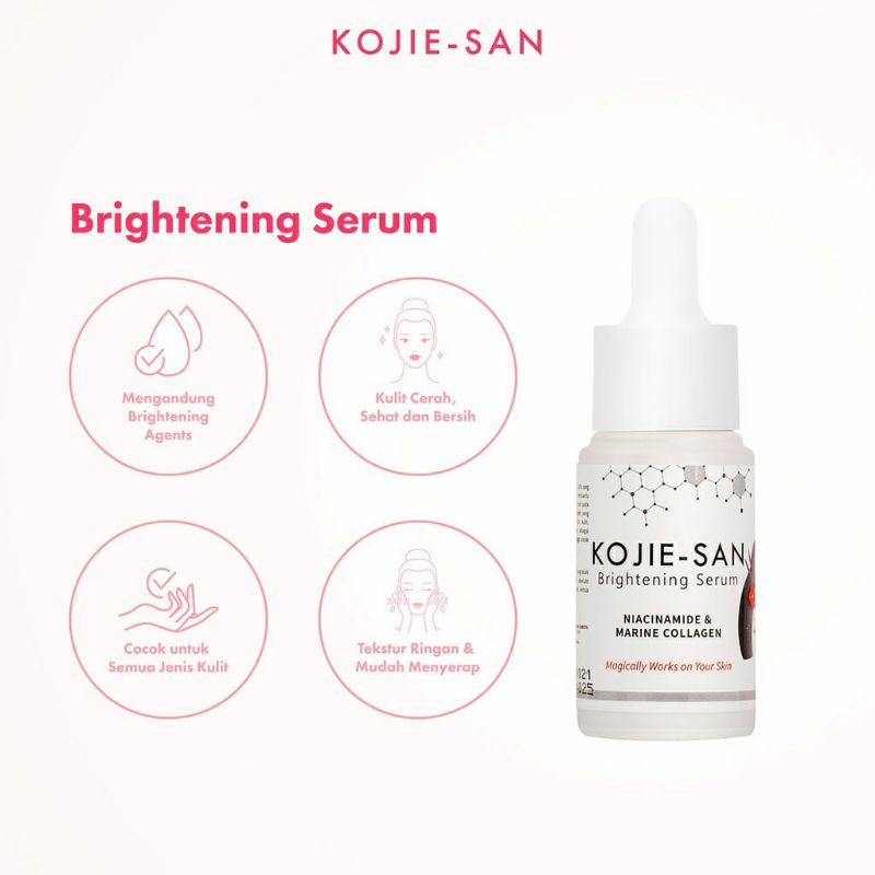 KOJIE SAN SERUM BRIGHTENING NIACINAMIDE &amp; MARINE COLLAGEN 25ML [BPOM]