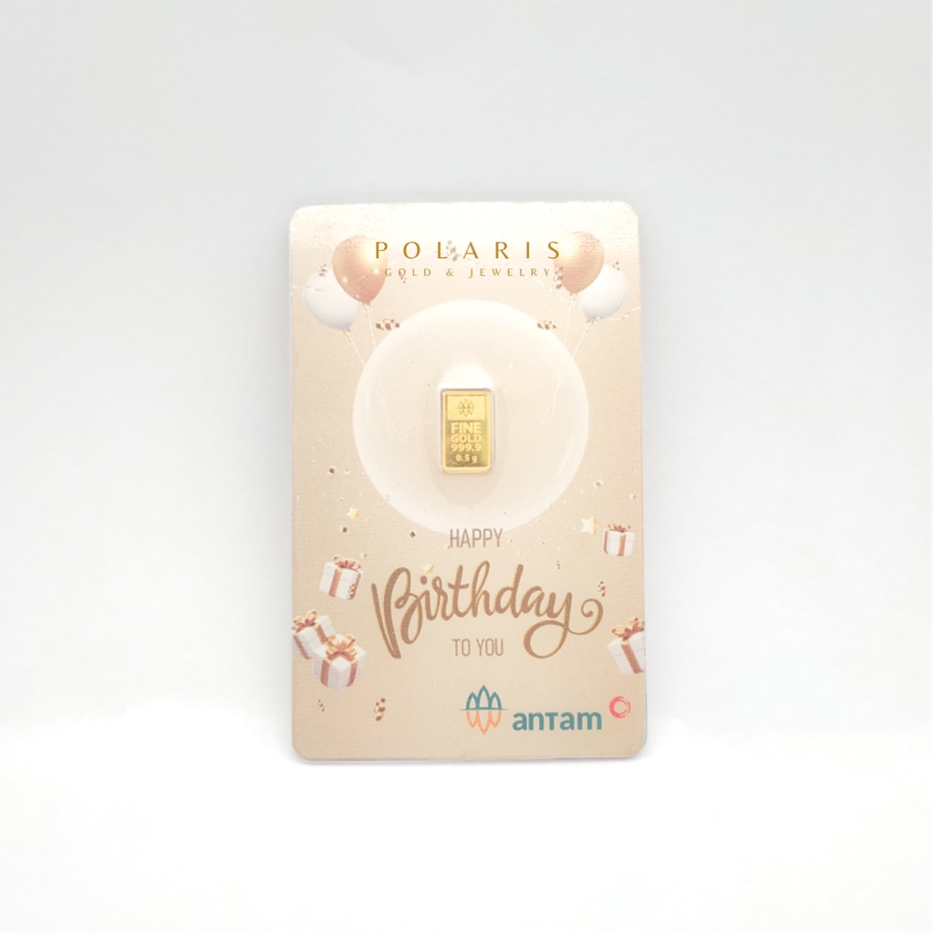 LOGAM MULIA GIFT SERIES ANTAM INDONESIA HARTADINATA ABADI 0.5 GRAM LM EMAS MINI MICRO GOLD MICROGOLD