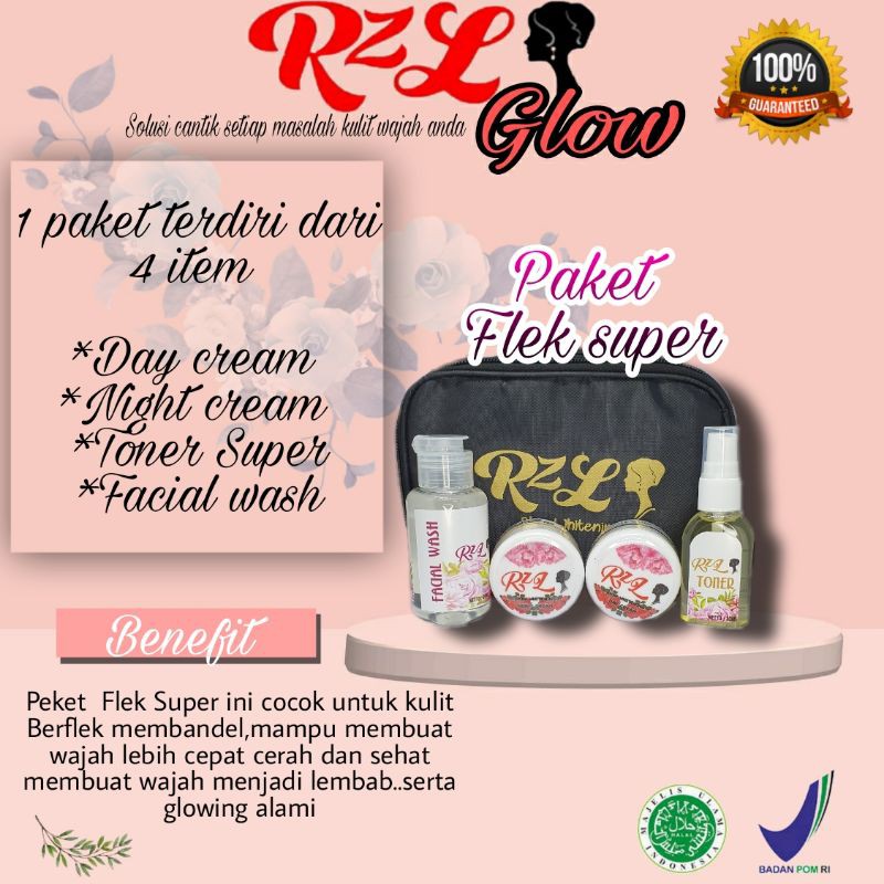 

cream Flek glow Rzl mengatasi flek membandal