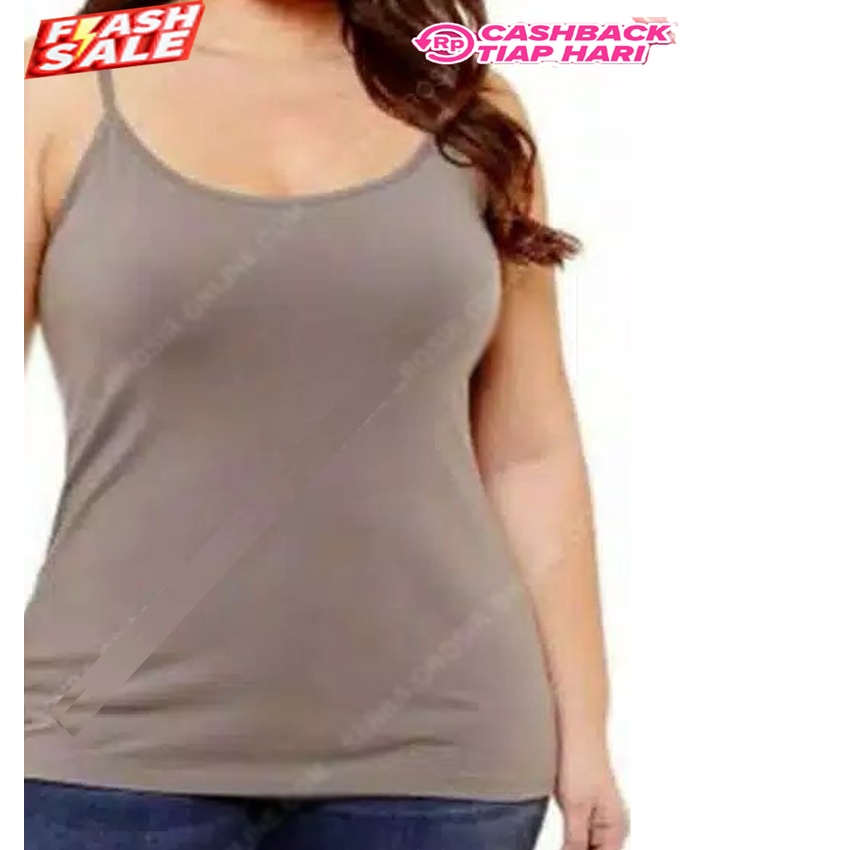 ATASAN BAJU WANITA KAOS DALAMAN SINGLET WANITA JUMBO TERMURAH TANK TOP WANITA UKURAN JUMBO TOP TERLA