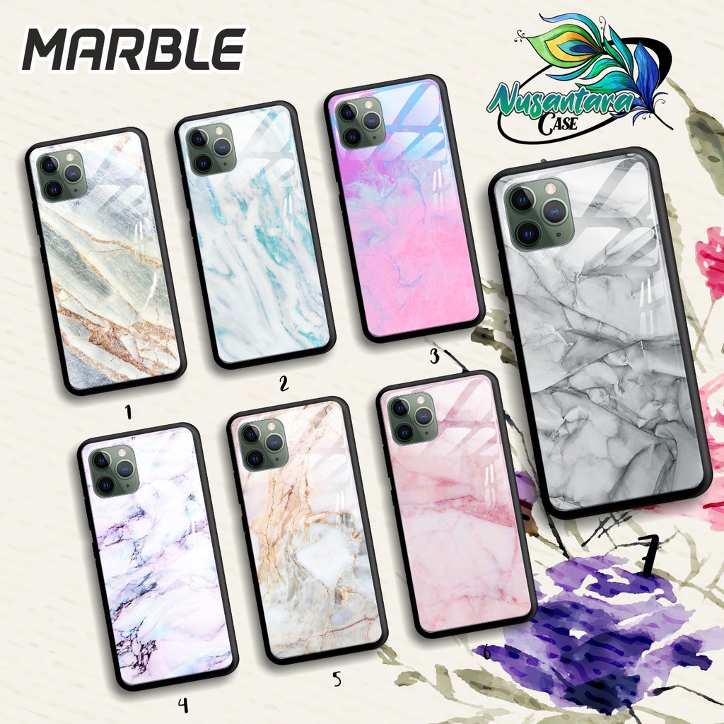 SOFTCASE BACK CASE GLASS KACA MARBLE SAMSUNG A51 M40S A60 A70 A71 A02S A12 NC6649