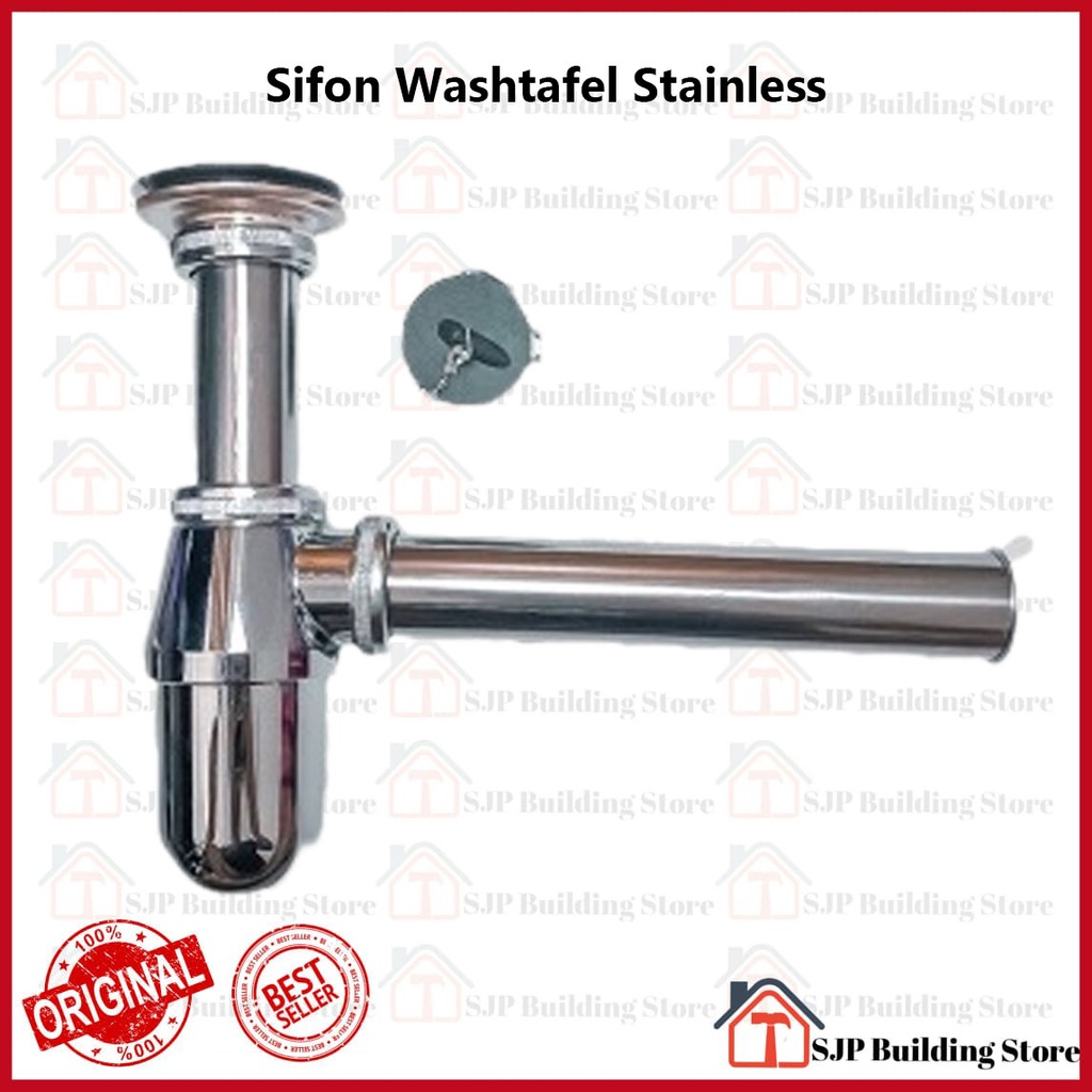 Siphon Botol Wastafel Stainless - High Quality Sifon Wastafel Cuci Tangan Botol STAINLESS Afur Pembuangan