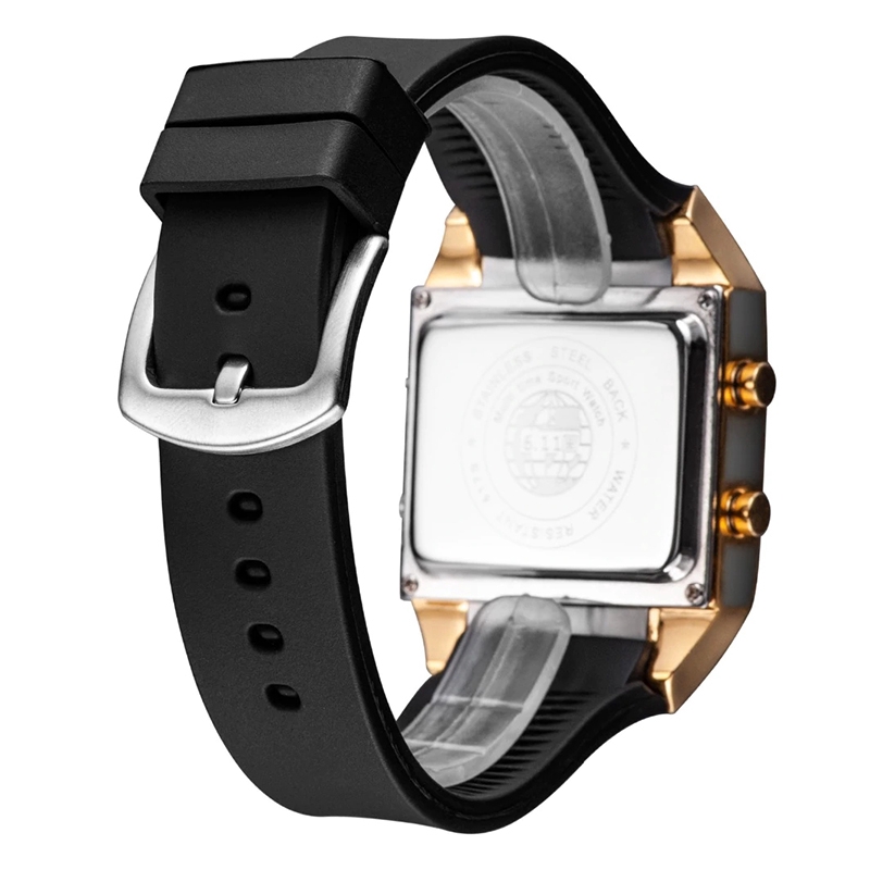 Free Ongkir Jam Tangan Pria Cowok 6 11 Big Watch Sport Quartz Wristquartz Black Led Digital Spor Shopee Indonesia