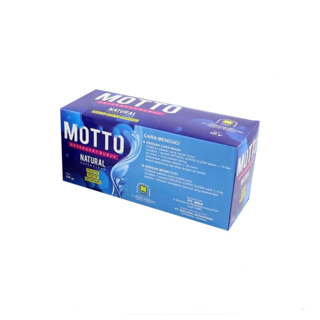 MOTTO DETERGENT BUBUK MENGHILANGKAN KOTORAN MEMBANDEL ASLI [ORIGINAL] NASA