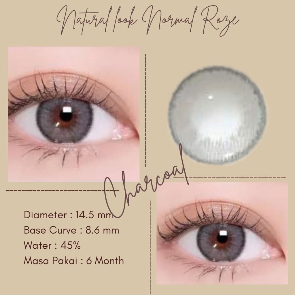 SOFTLENS WARNA NATURAL LOOK ROZE NORMAL