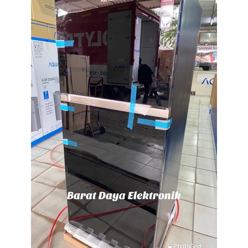 Kulkas Polytron Belleza Jumbo Prw 23 Mnx Tempered Glass Door Kulkas 2 Pintu Tanpa Bunga Es Shopee Indonesia