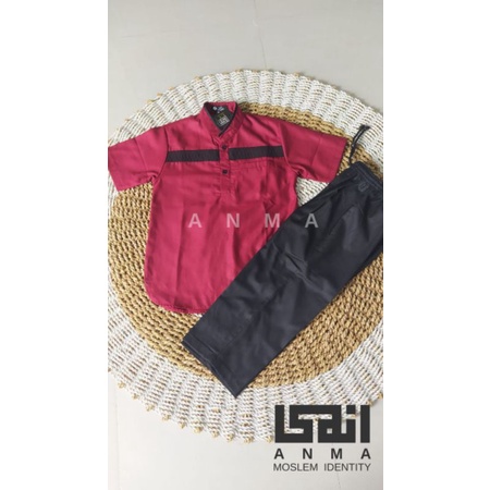 EY- SET KURTA CELANA SIRWAL ANAK BANIN KIDS/BAJU KOKO SET CELANA BAHAN TOYOBO BY LUBNA