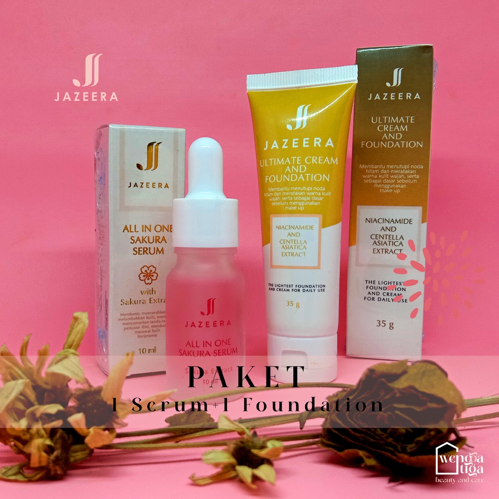 JAZEERA PAKET 1 SERUM 1 FOUNDATION | LANDASAN ULIN BANJARBARU JAZEERA PAKET HEMAT