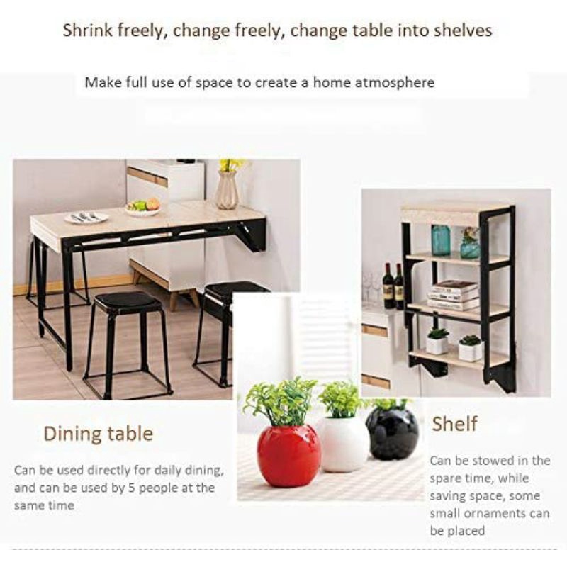 MEJA LIPAT MULTIFUNGSI MEJA KERJA MEJA DINDING LIPAT MEJA MAKAN LIPAT