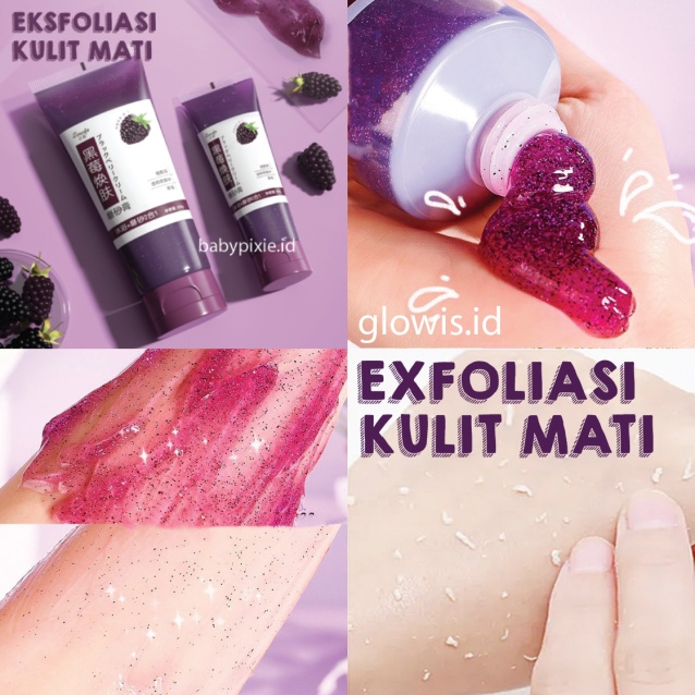 Exfoliating Gel Blackberry Body Scrub Peeling Eksfoliasi Kulit Mati 60ML XX072