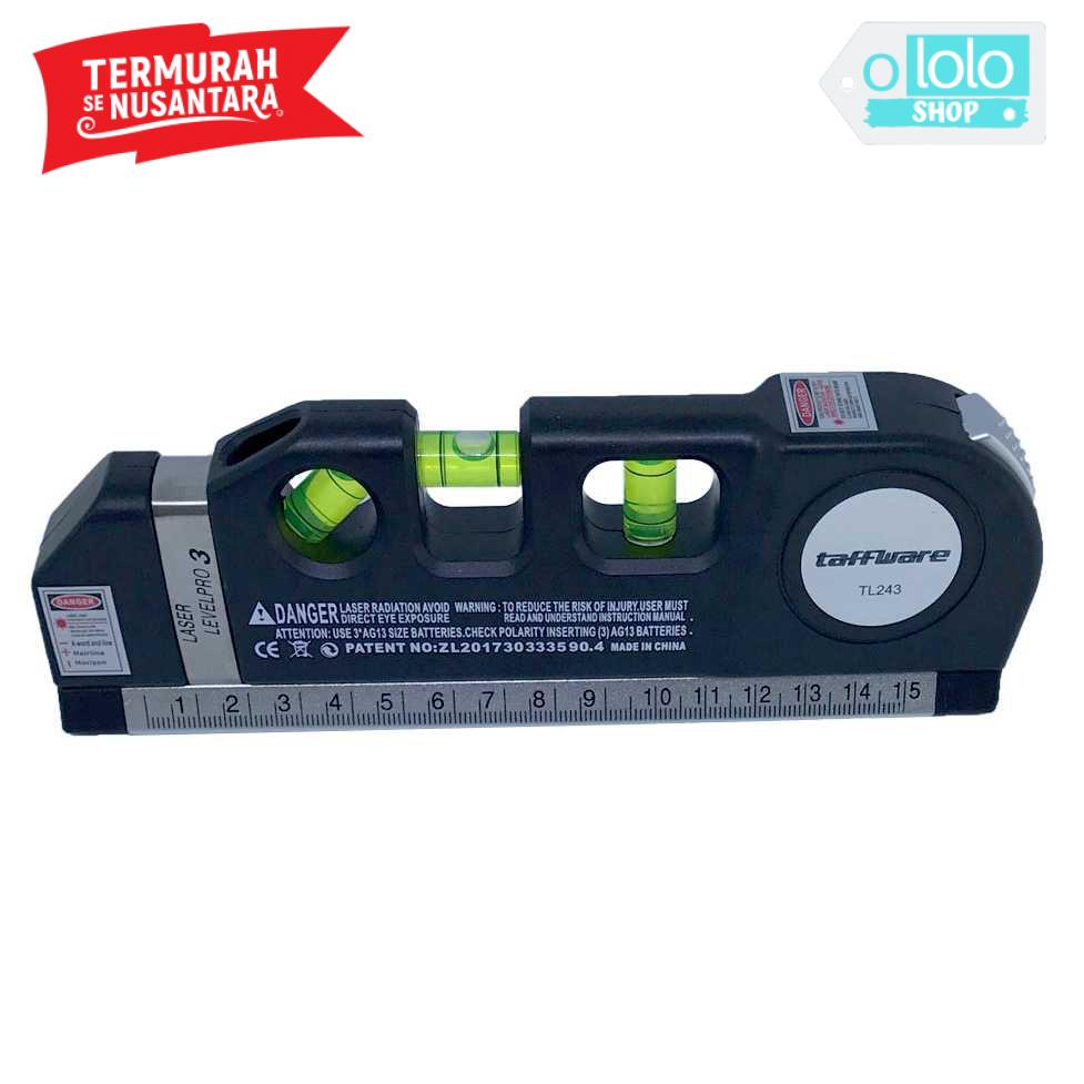 

TAFFWARE LEVELPRO3 PENGGARIS LASER HORIZONTAL 250CM + WATERPASS