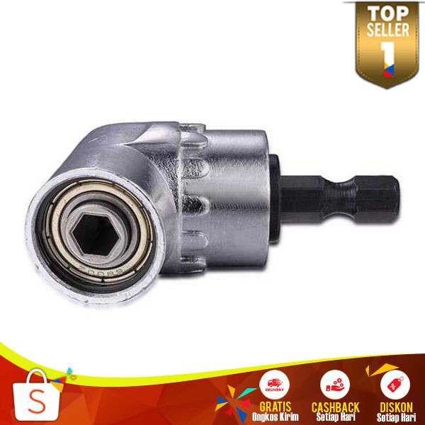 Extension Mata Bor L Angle 1/4inch Hex Bit Socket Murah Tahan Lama Ektension Bor Multifungsi