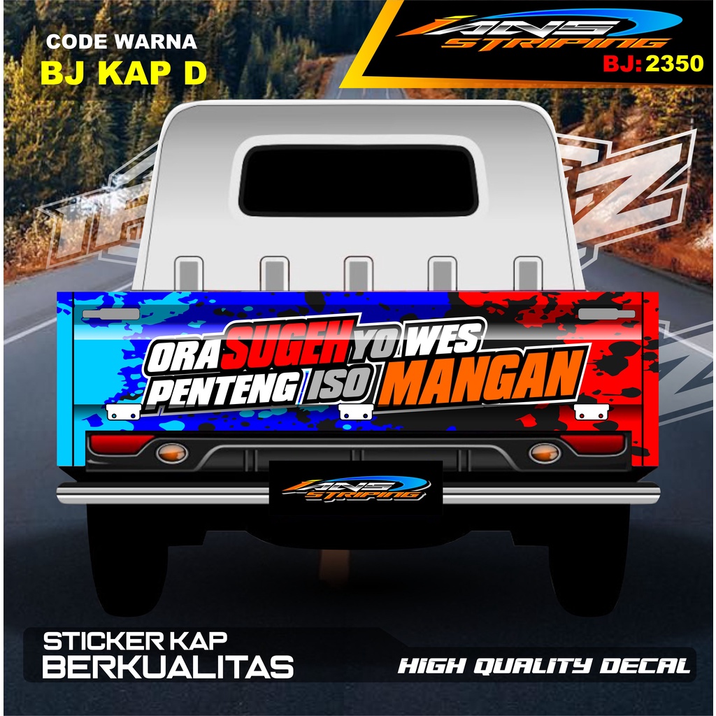 VARIASI STIKER BAK BELAKANG GRANMAX / STICKER VARIASI GRANMAX PICK UP / DECAL STIKER CARRY PICK UP / STIKER VARIASI PICK UP L300