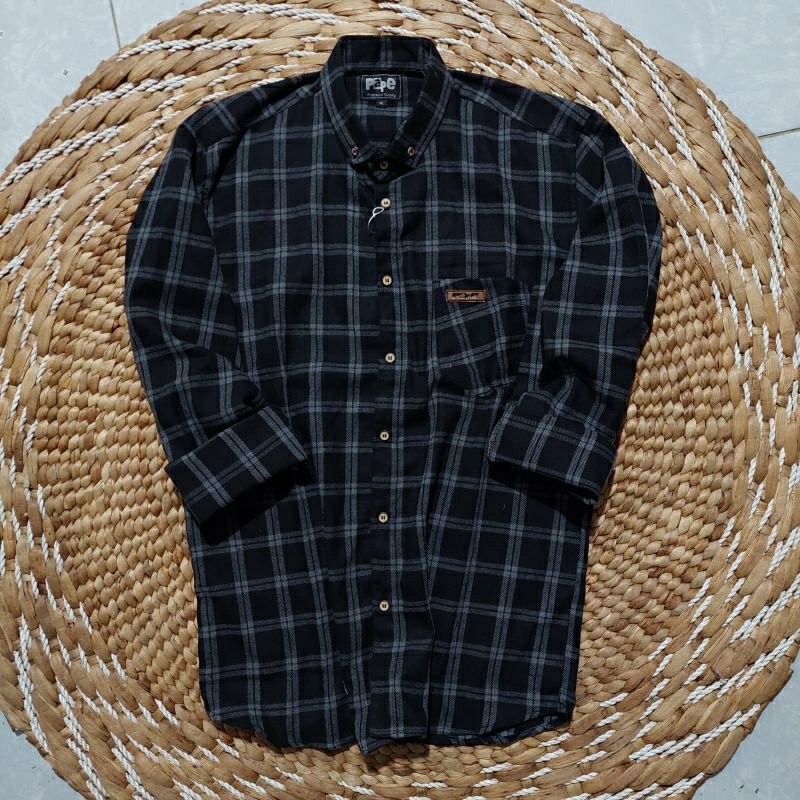 Kemeja Flanel Impor Pria Lengan Panjang Unisex Kemeja Wanita Kemeja Pria Flanel Formal Distro Premium Quality-6