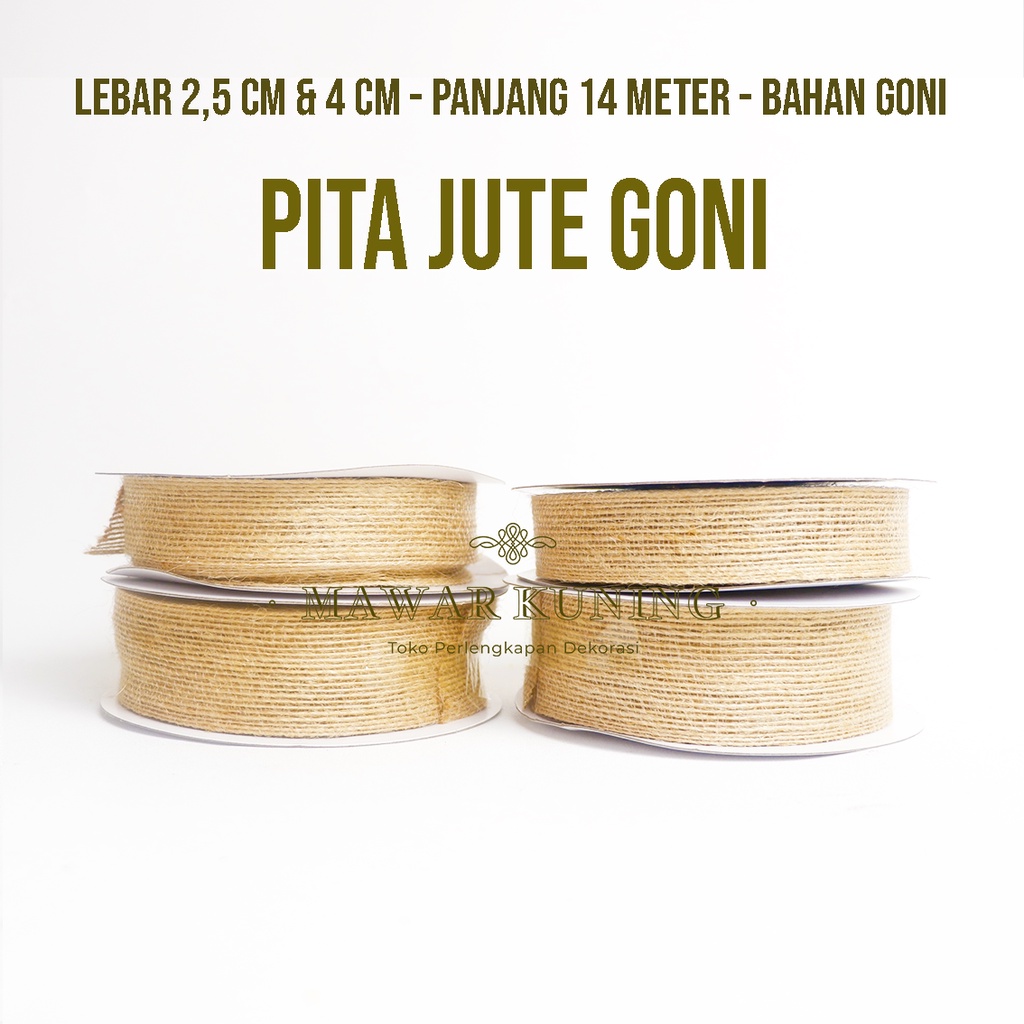 

[ 14 METER ] Pita Jute Goni / Pita Kado / Pita Buket