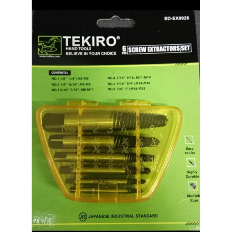 Tap Balik Set Tekiro 6pc