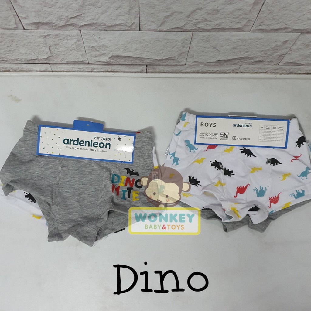 Ardenleon (2 pcs) Boxer Anak Laki-laki Motif