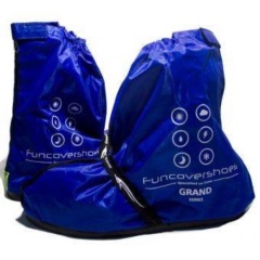 Unik Cover Shoes Grand Funcover Warna Biru  Jas Hujan Sepatu Premium Limited