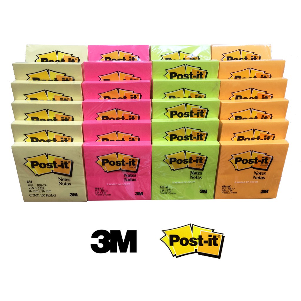 Post It 3M Sticky Note 654 memo stick ori