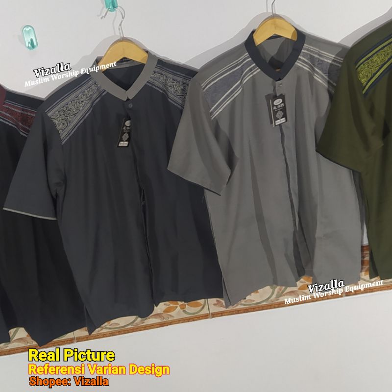 Baju Koko Lengan Pendek Katun/ Baju Koko Dewasa/ Baju Koko Murah/ BK-02