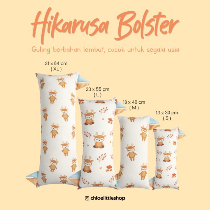 Hikaru Bolster / Guling Hikaru / Hikarusa / Bantal Sky Deer, Baby Shark, Family, Big Deer