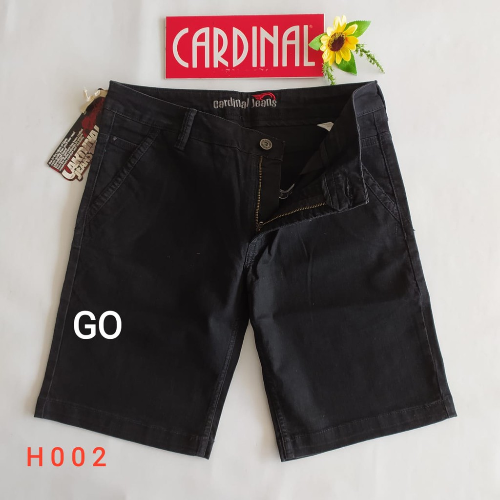 gof 36-CBV CARDINAL JEANS Celana Pria Celana Pendek Bermuda Casual Sobek Slimfit Reguler Fit Reguler