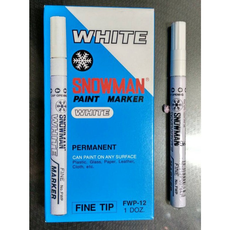 

Spidol Snowman Paint Marker White, Gold, Silver