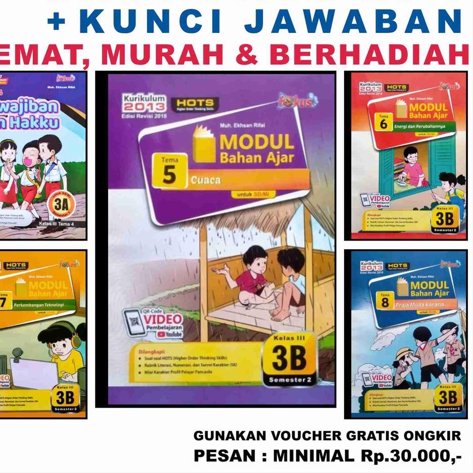 Belanja sekarang-- FOKUS HEMAT LKS Tematik FOKUS SD Kelas 3 + Kunci Jawaban TEMA 1 2 3 4 5 6 7 8 9 K