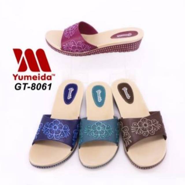 Sandal Wanita Yumeida Sandal selop Yumeida sandal kokop wanita sandal karet slop sandal ibu yumeida
