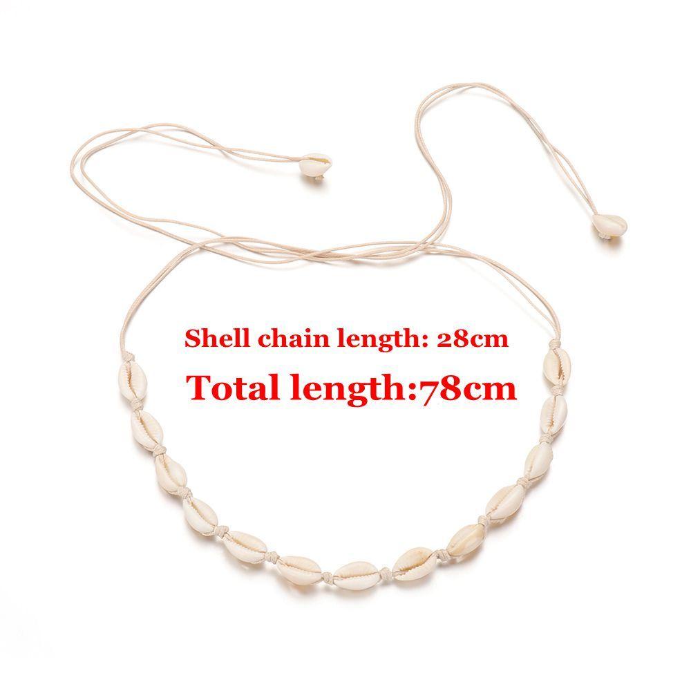 Lily Shell Kalung Fashion Wanita Musim Panas Pantai Kerang Rantai