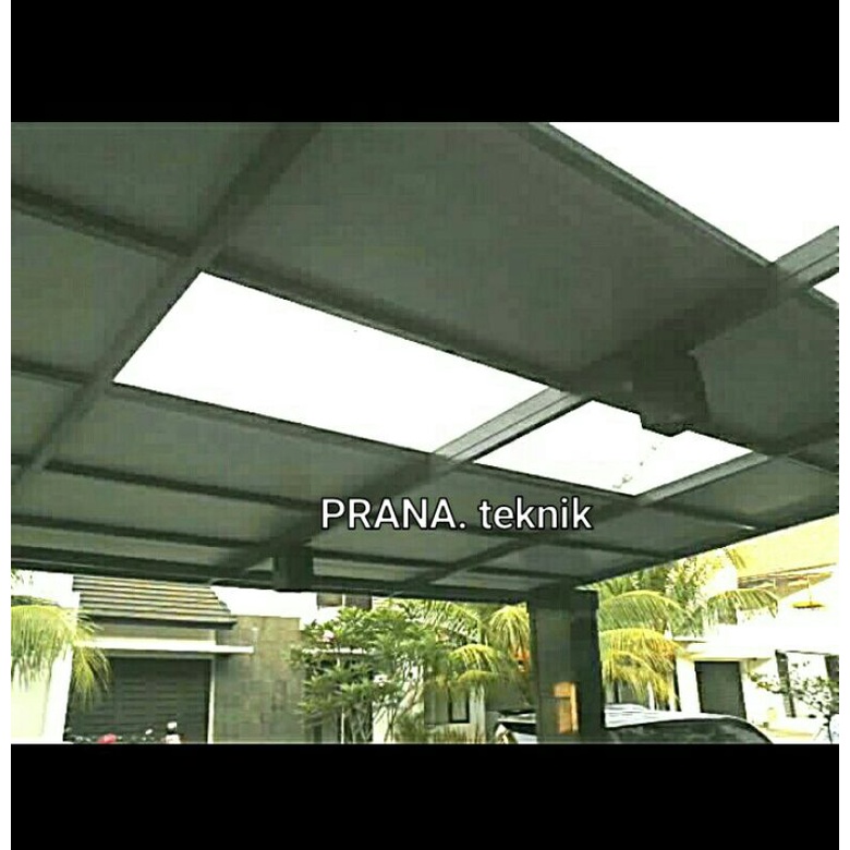 Jual Kanopi Kaca Mm Rangka Besi Galvanis Kanopi Atap Rooftop