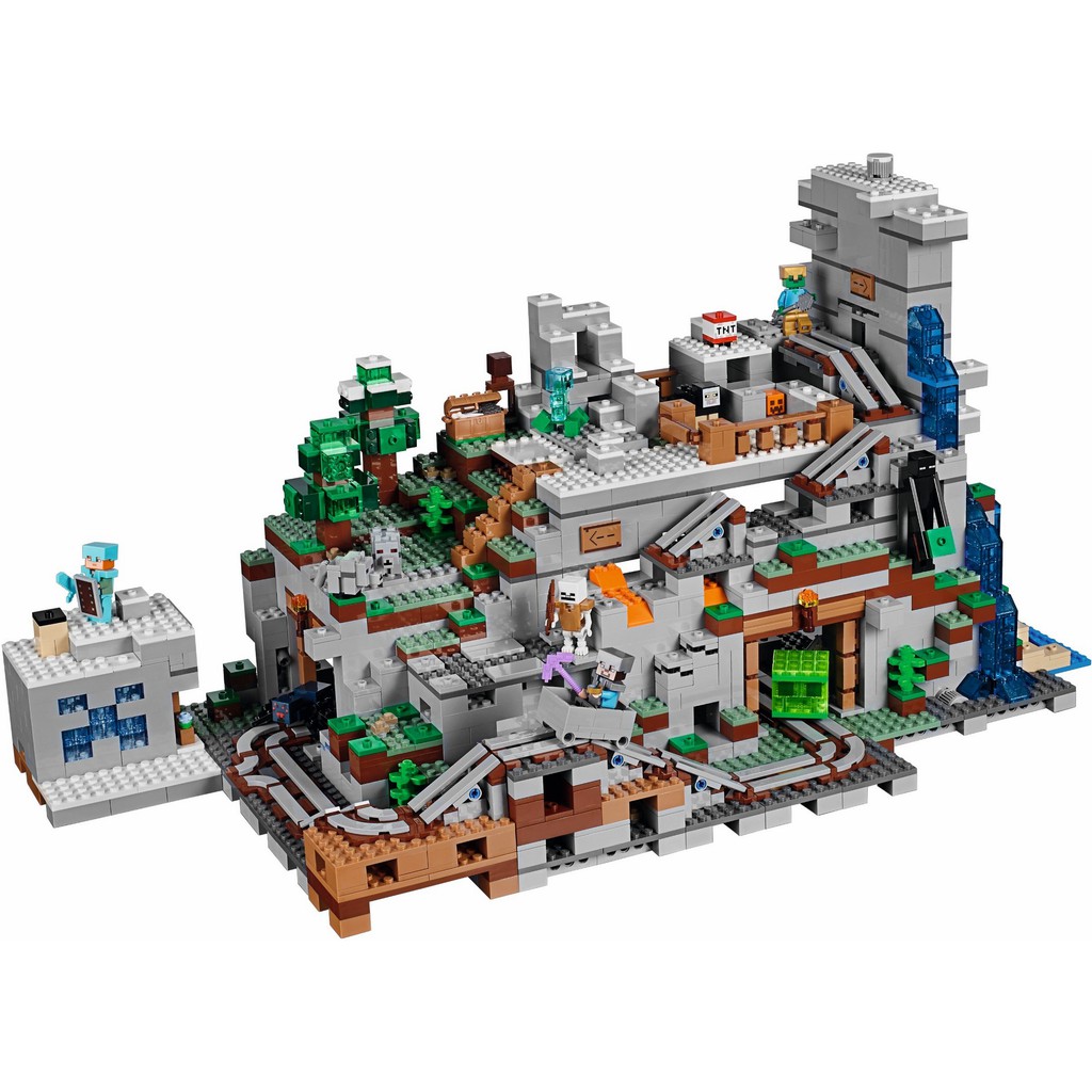 Lego Minecraft The Mountain Cave Shopee Indonesia