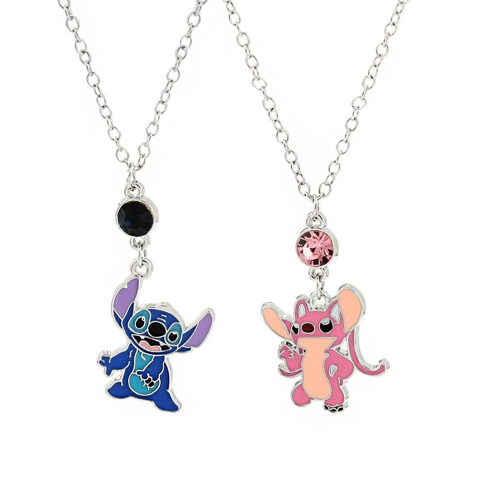 [Elegan] Best Friends Kalung Lucu Sederhana Angel Stitch Gaya Korea Kalung Kartun Kalung Pasangan