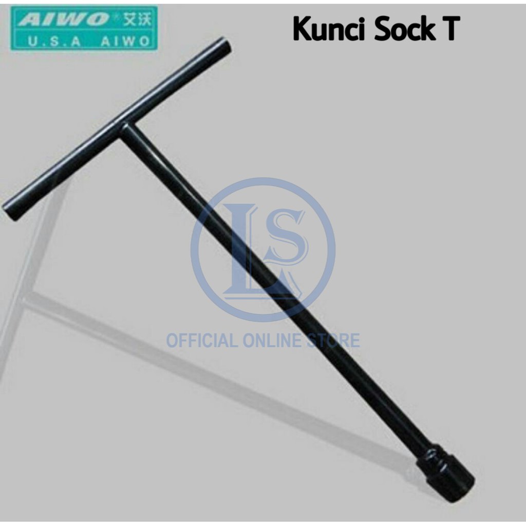 AIWO TOOLS - KUNCI SOCK  T HITAM PANJANG ALL - SATU HARGA UNTUK SEMUA UKURAN/ KUNCI SOCK