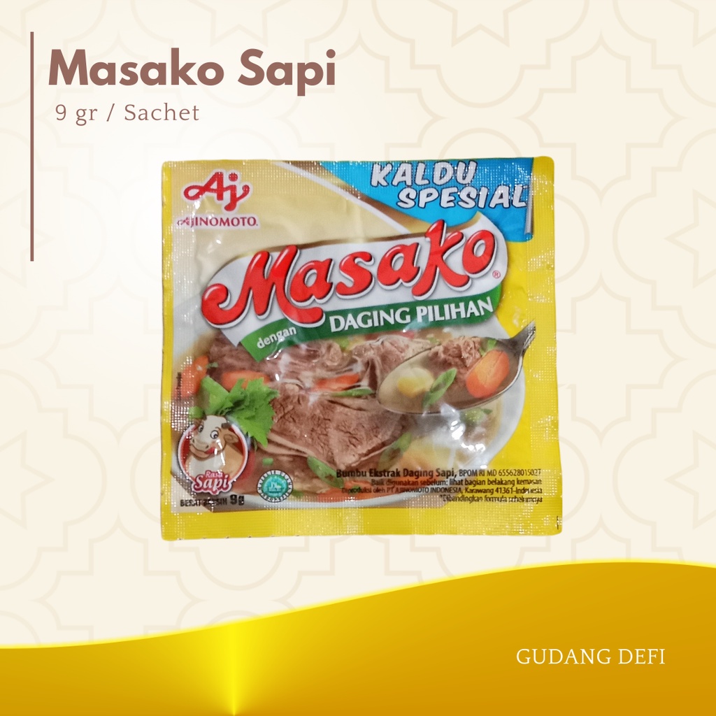 

MASAKO SAPI AYAM SACHET 9 GRAM