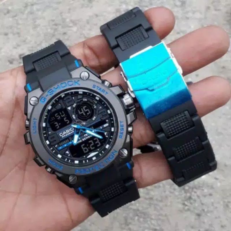 GSHOCK RANTAI MIKA KEPLA BESI_JAM TANGAN PRIA WATER RESISTANT