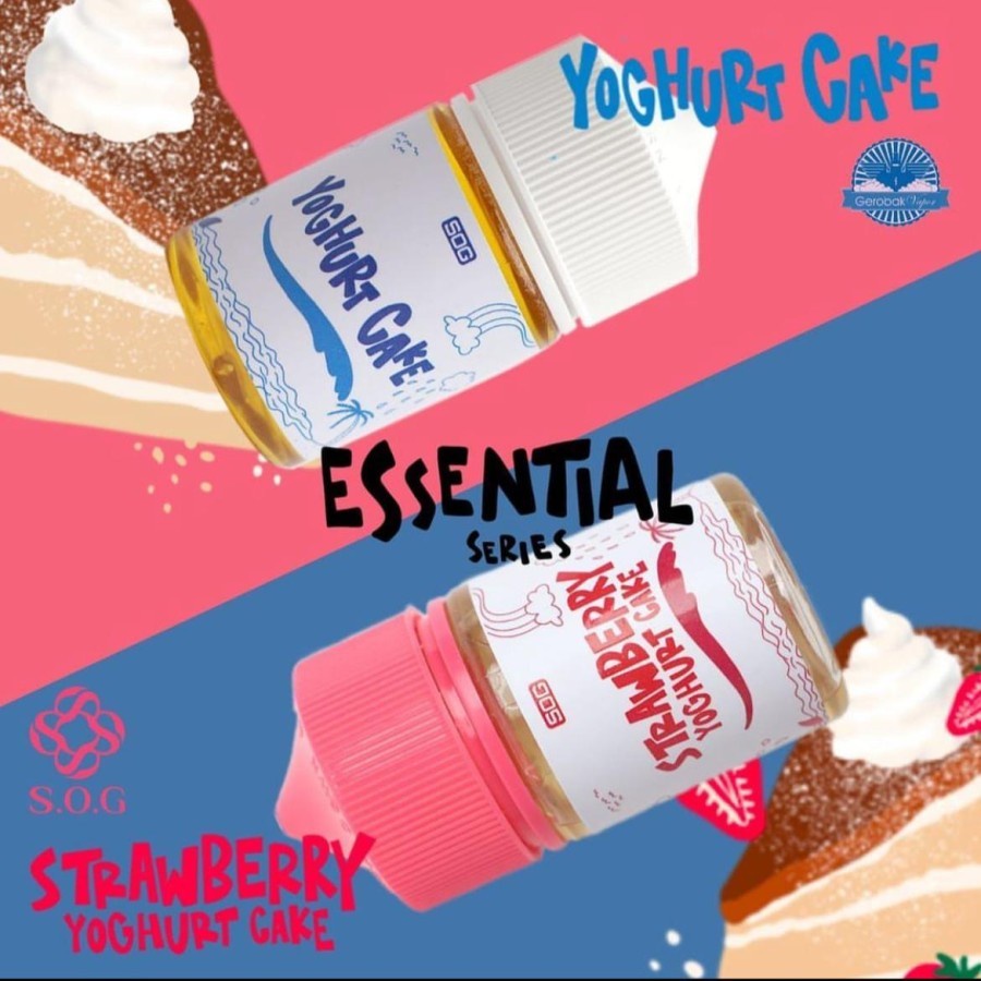 ESSENTIAL SERIES 60ml YOGHURT CAKE STRAWBERRY YOGHURT CAKE