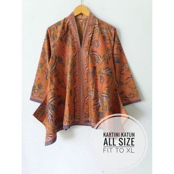 Blouse Batik Kartini Tiganegri Gold-Brick