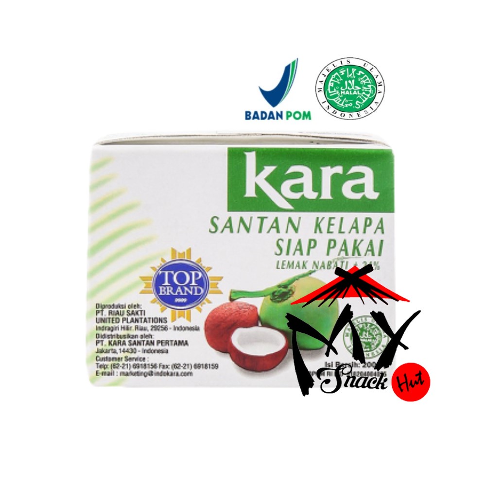 KARA SANTAN KELAPA 200ML - COCONUT MILK INSTANT SANTEN MASAK KUE KELOPO ASLI CAIR UHT KOTAK HALAL MUI