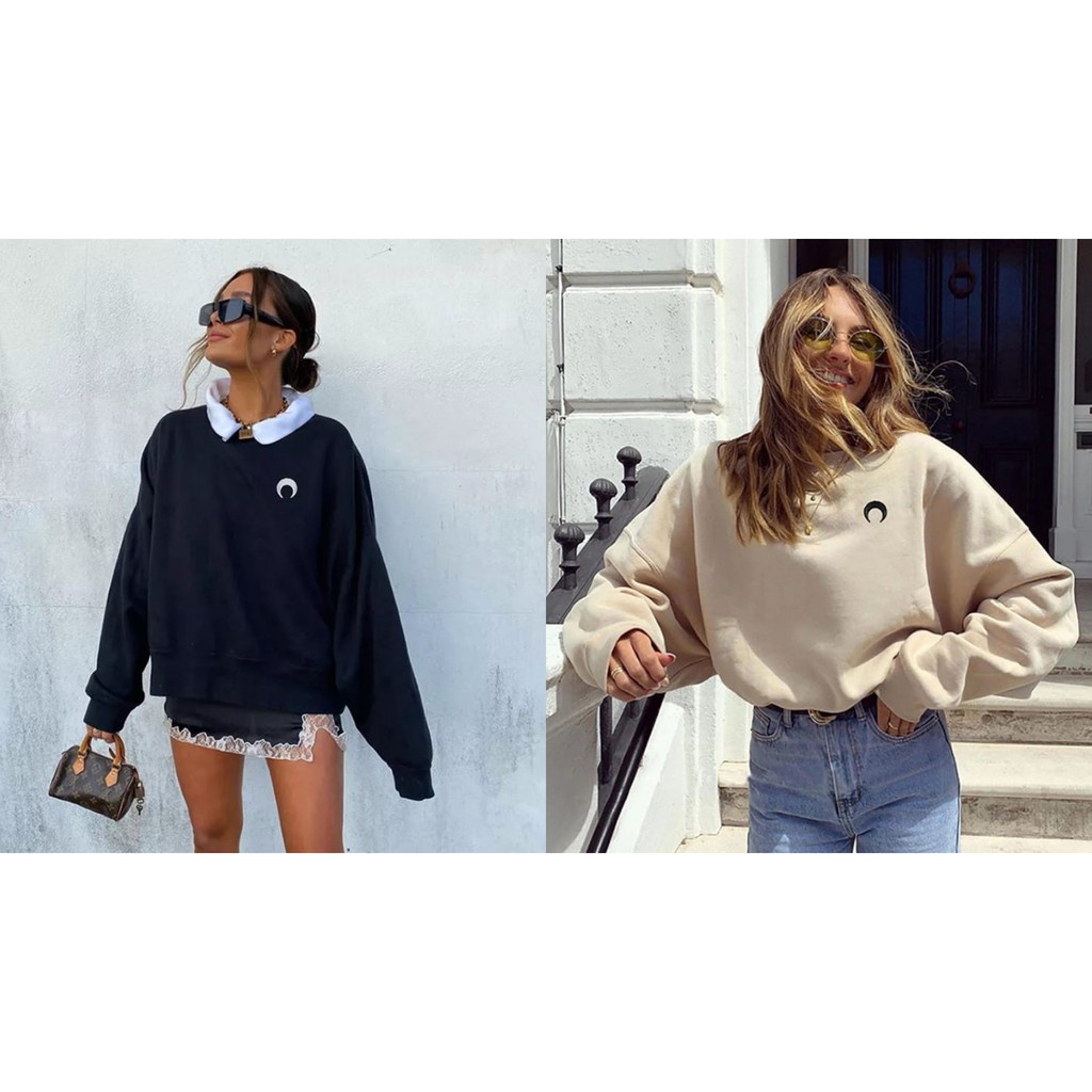 ANGESTY BORDIR SWEATER WANITA - ATASAN TEBAL TERLARIS