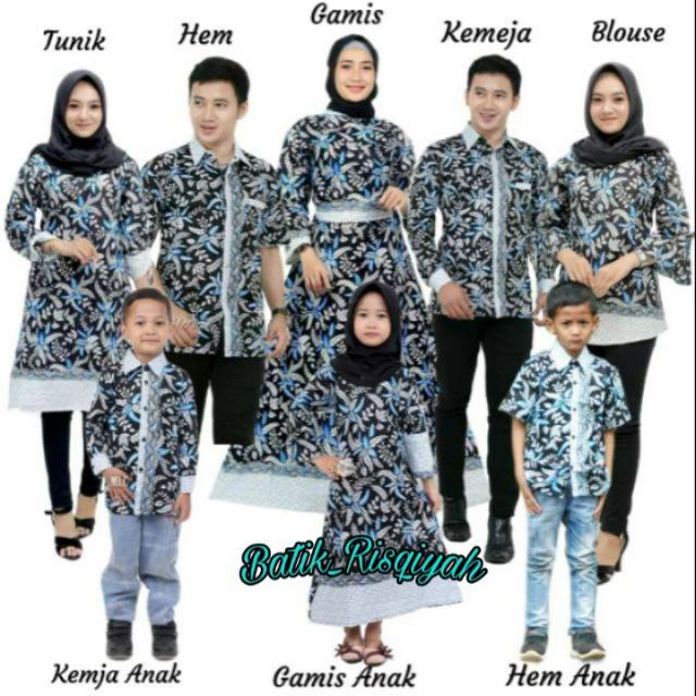 (couple Keluarga ) Batik Couple Keluarga Sania Ruffle Ori Ndoro Jowi Dnt Sogan Sekar Ulir - Daunbiru