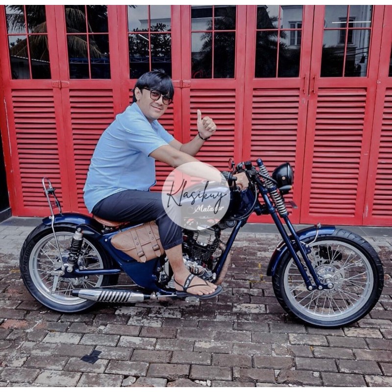 KLASIKUY - Model 03 : Tas Motor Side Bag Samping Motor Klasik Custom Japstyle