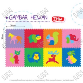 Puzzle Matras EVAMAT Hewan Darat Animal Tikar Karpet Evamats Playmat Mainan Anak Bayi Murah