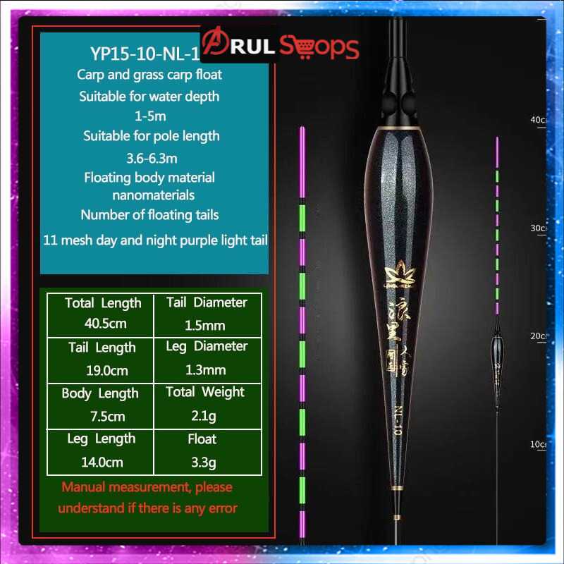 RQNQ Pelampung Umpan Pancing Fishing Floats Lure LED Light - NL-10