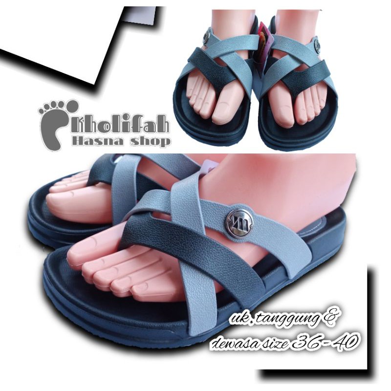 Sandal Perempuan Tali Silang Yumeida LD 9098 L (6c)