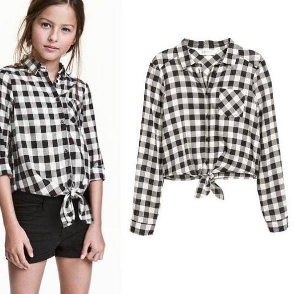 Hm Kids Tie Front Blouse