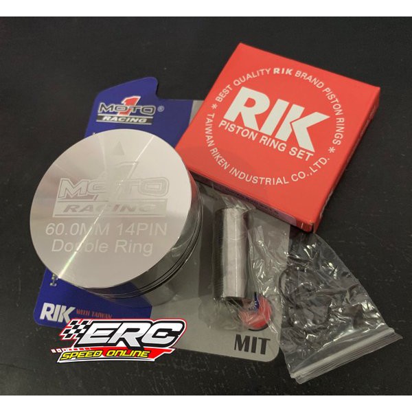 PISTON MOTO 1 60 mm PEN 14 mm  RACING ORIGINAL ORI